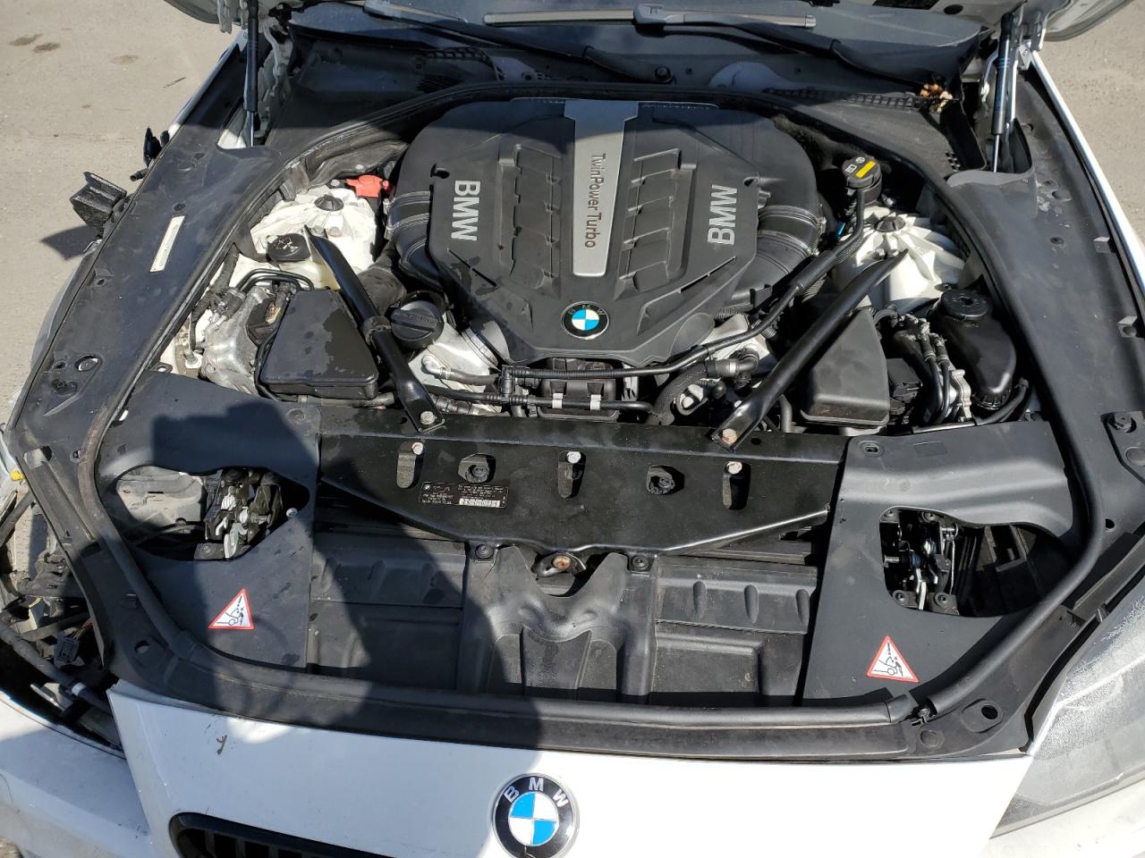 2015 Bmw 650 Xi Gran Coupe White vin: WBA6B4C5XFD761359