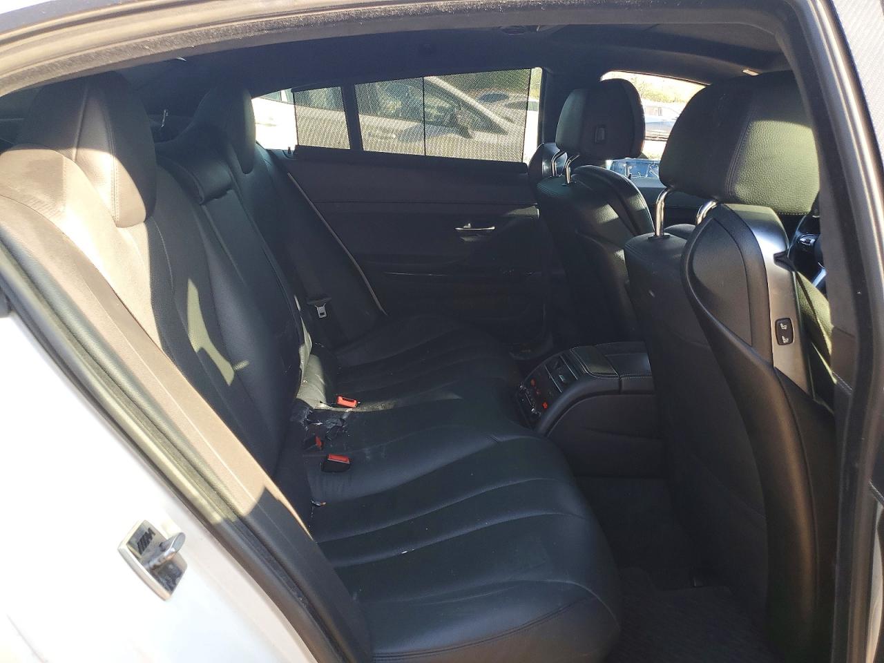 2015 Bmw 640 White vin: WBA6B8C50FD453138