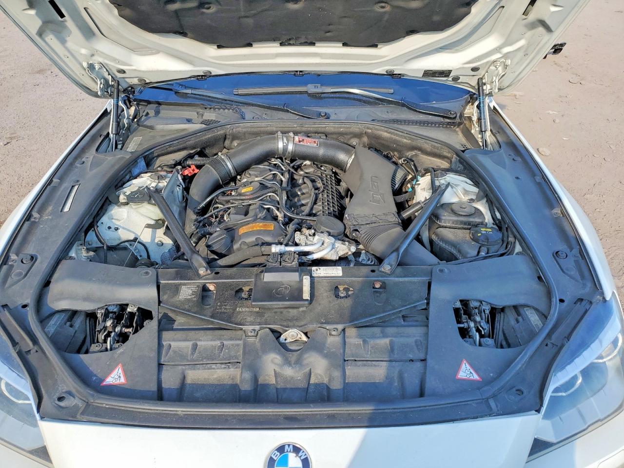 2015 Bmw 640 White vin: WBA6B8C50FD453138
