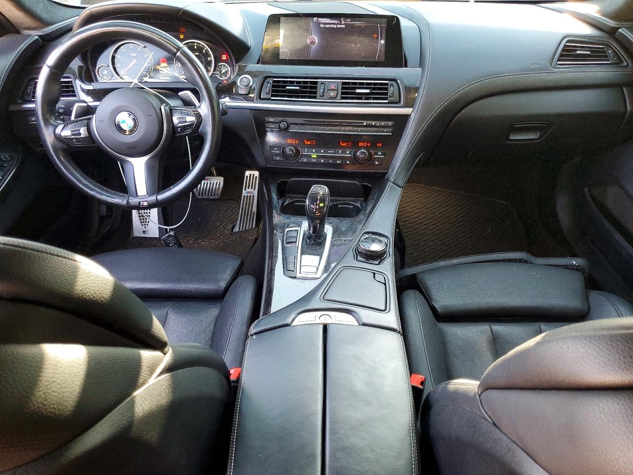 2015 Bmw 640 White vin: WBA6B8C50FD453138