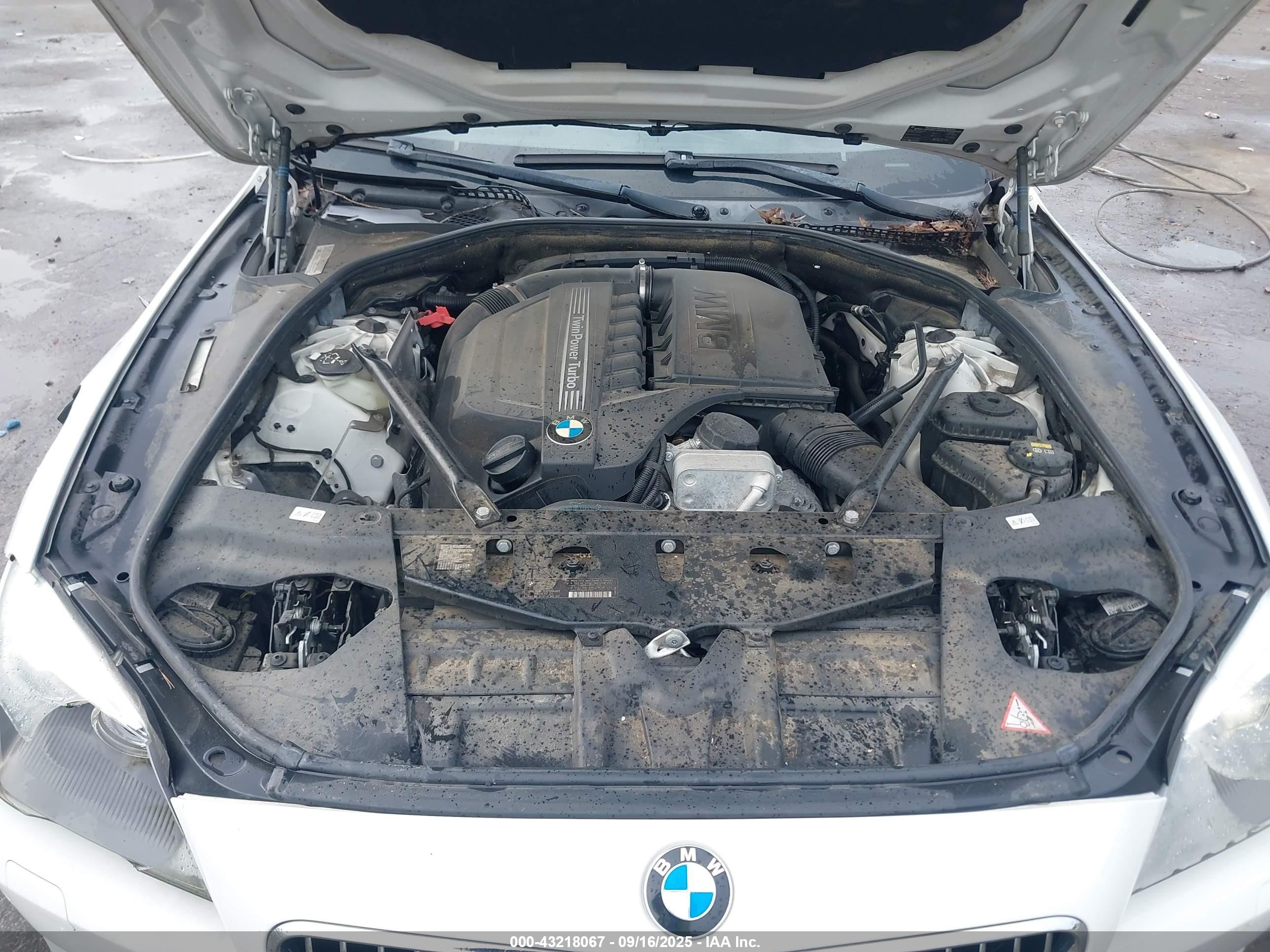 2014 Bmw 640i Gran Coupe Xdrive White vin: WBA6B8C52ED452944