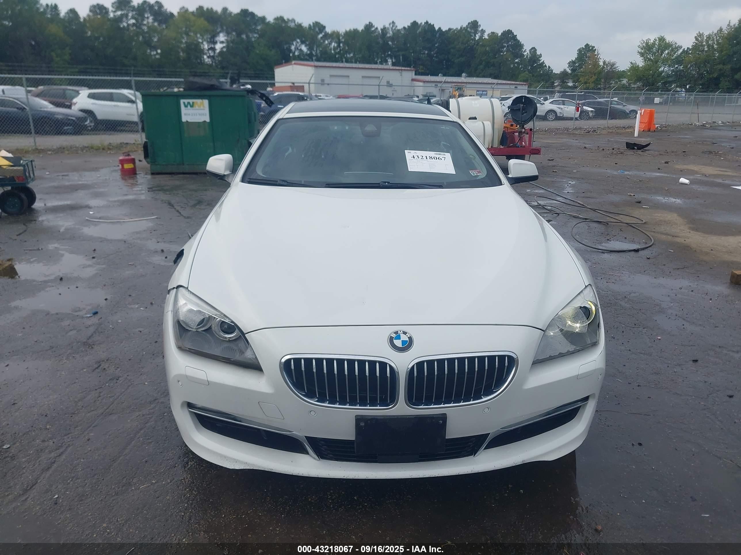 2014 Bmw 640i Gran Coupe Xdrive White vin: WBA6B8C52ED452944