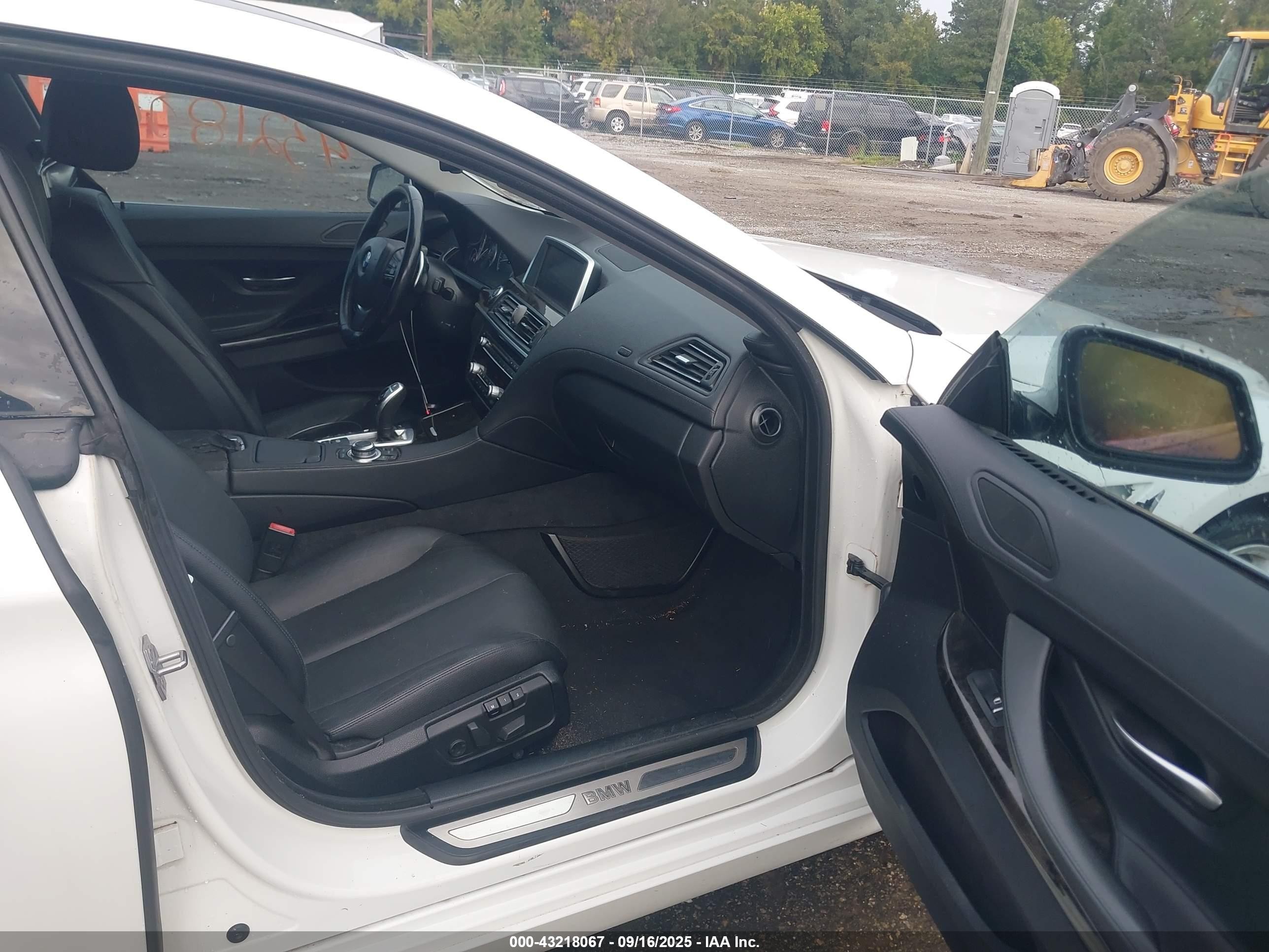 2014 Bmw 640i Gran Coupe Xdrive White vin: WBA6B8C52ED452944