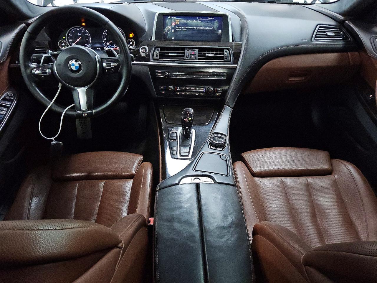 2015 Bmw 640 Xi Gran Coupe Black vin: WBA6B8C52FD453240