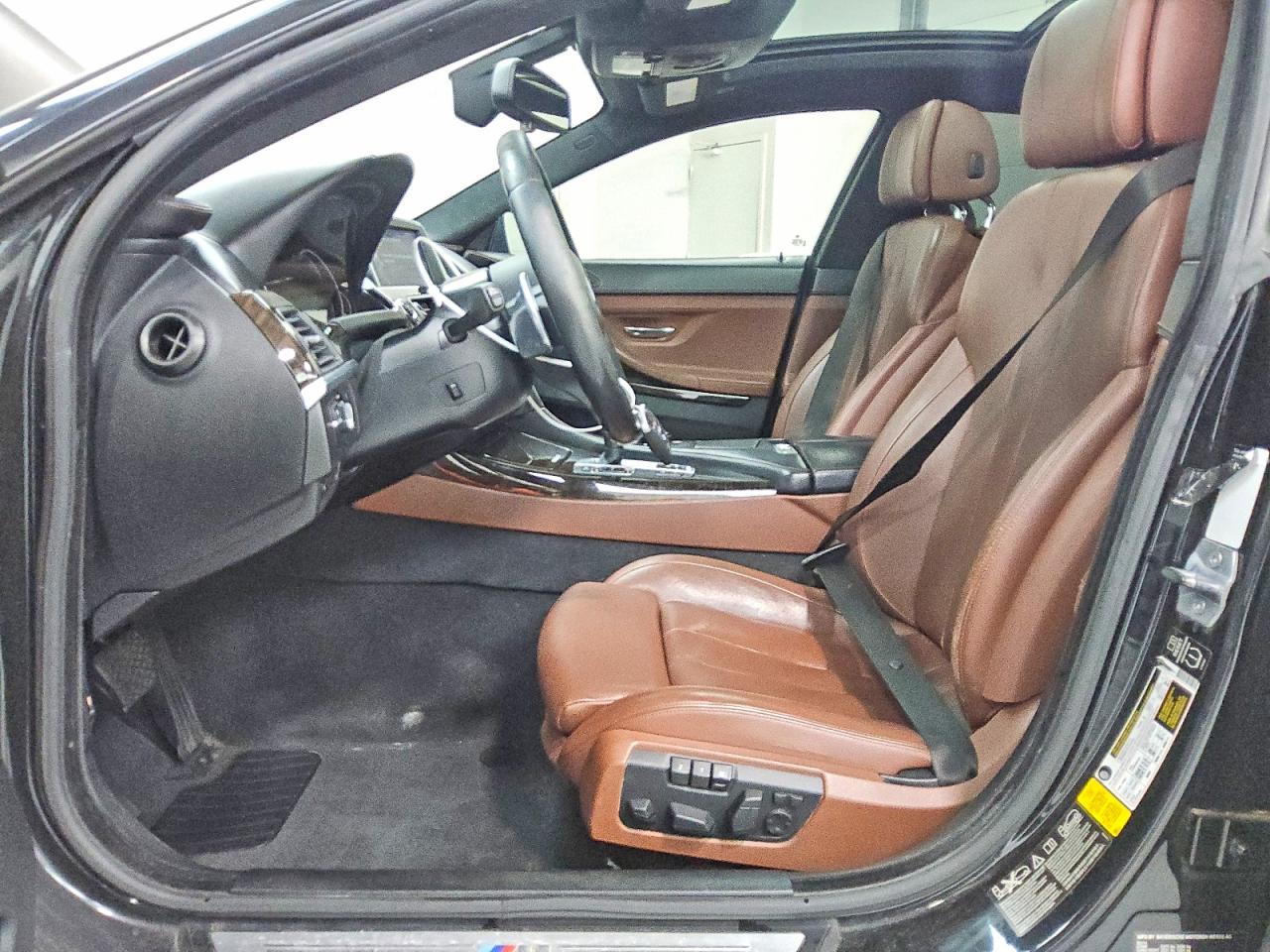 2015 Bmw 640 Xi Gran Coupe Black vin: WBA6B8C52FD453240
