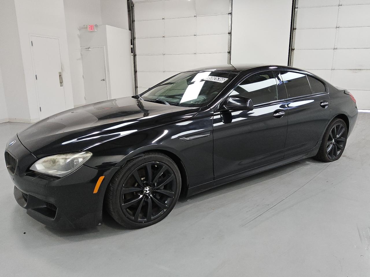 2015 Bmw 640 Xi Gran Coupe Black vin: WBA6B8C52FD453240 Damage: Left Mirror, Multiple Scratches Light, 4