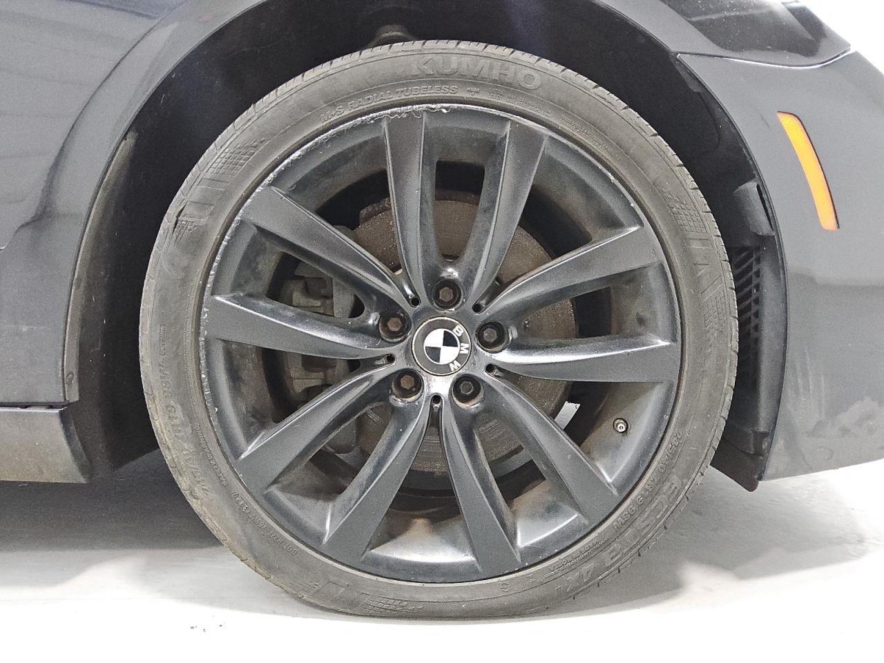 2015 Bmw 640 Xi Gran Coupe Black vin: WBA6B8C52FD453240 Damage: Right Front Wheel, Curb Rash, > 12 Inches