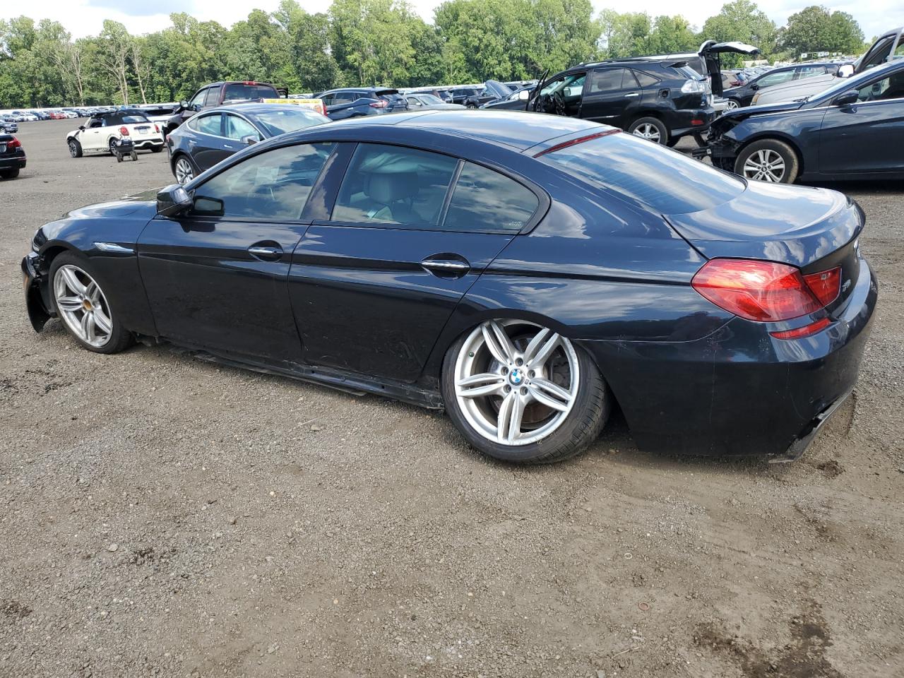 2015 Bmw 640 Xi Gran Coupe Blue vin: WBA6B8C52FD453299