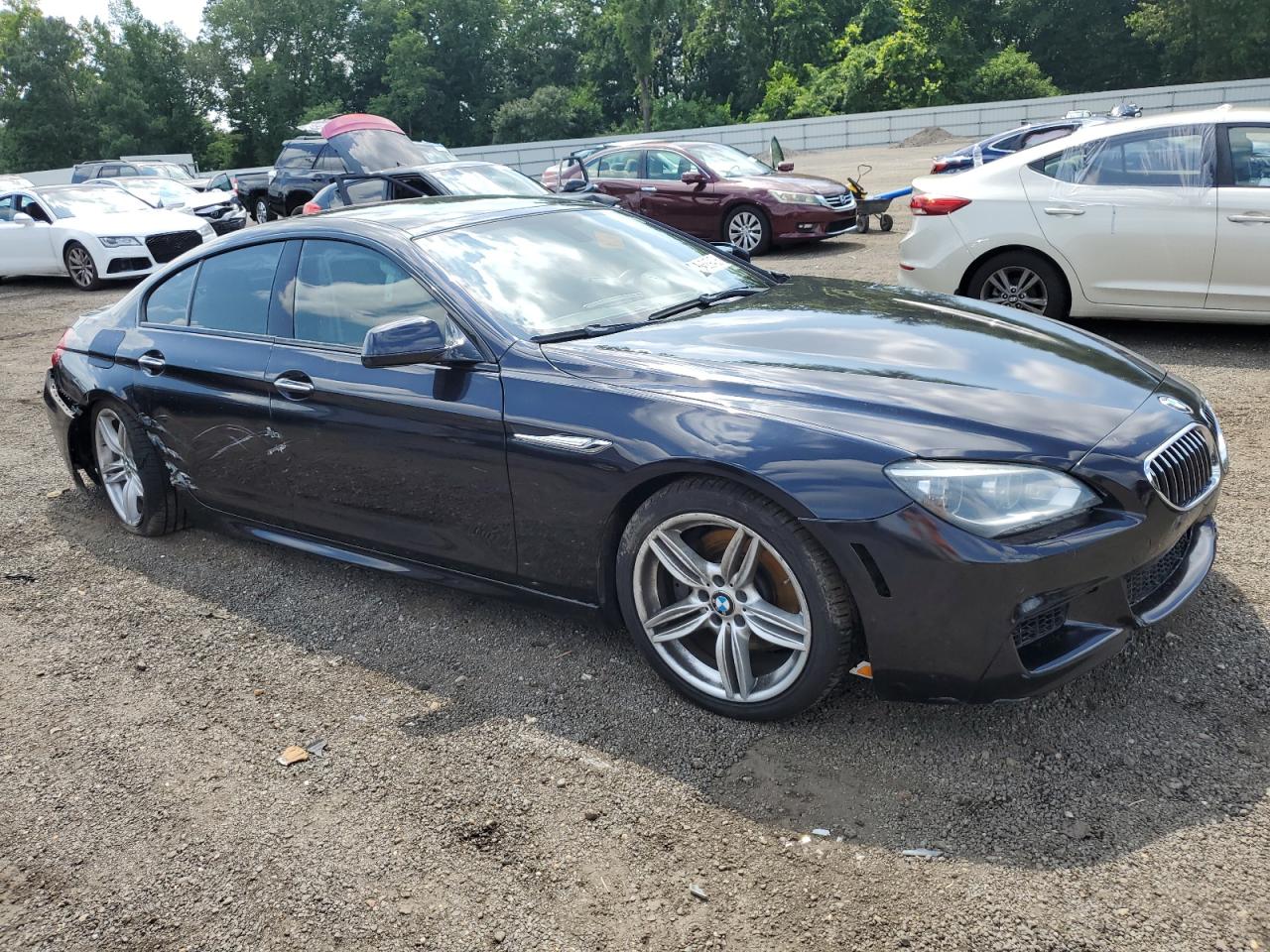 2015 Bmw 640 Xi Gran Coupe Blue vin: WBA6B8C52FD453299