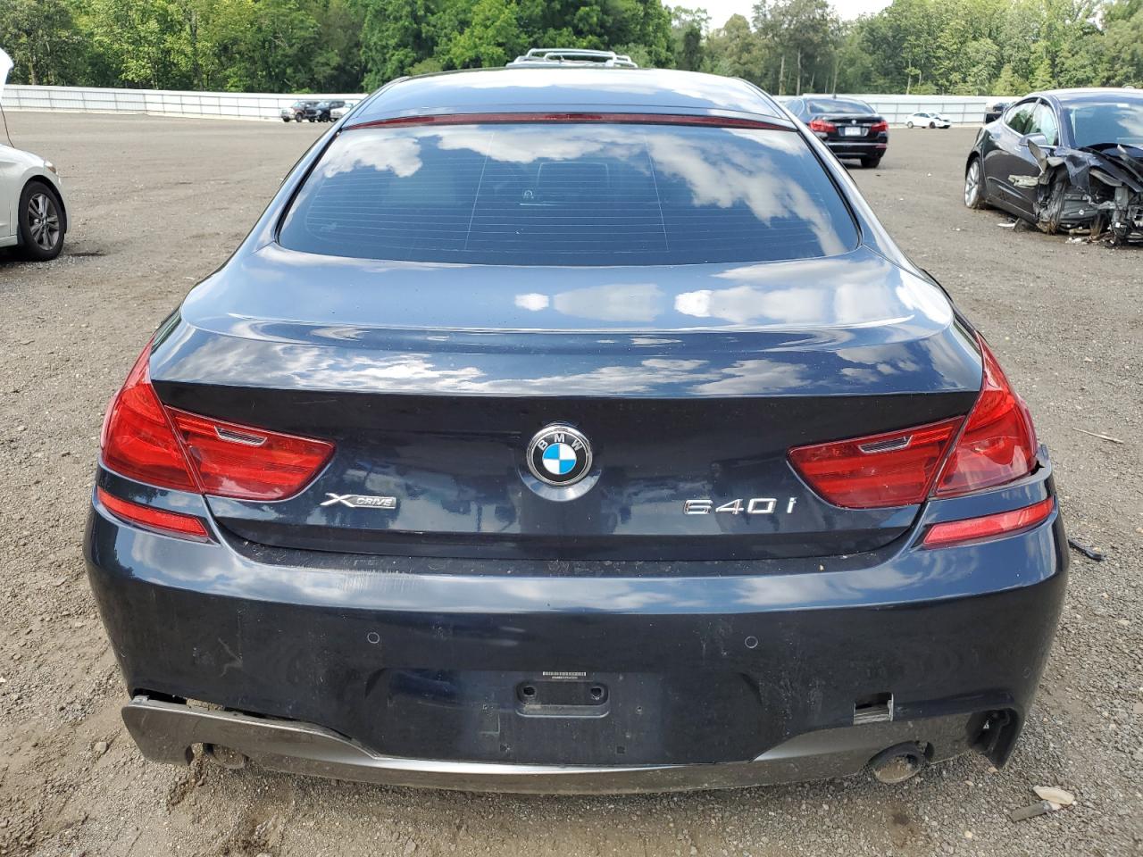 2015 Bmw 640 Xi Gran Coupe Blue vin: WBA6B8C52FD453299