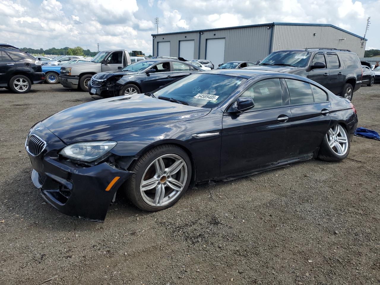 2015 Bmw 640 Xi Gran Coupe Blue vin: WBA6B8C52FD453299