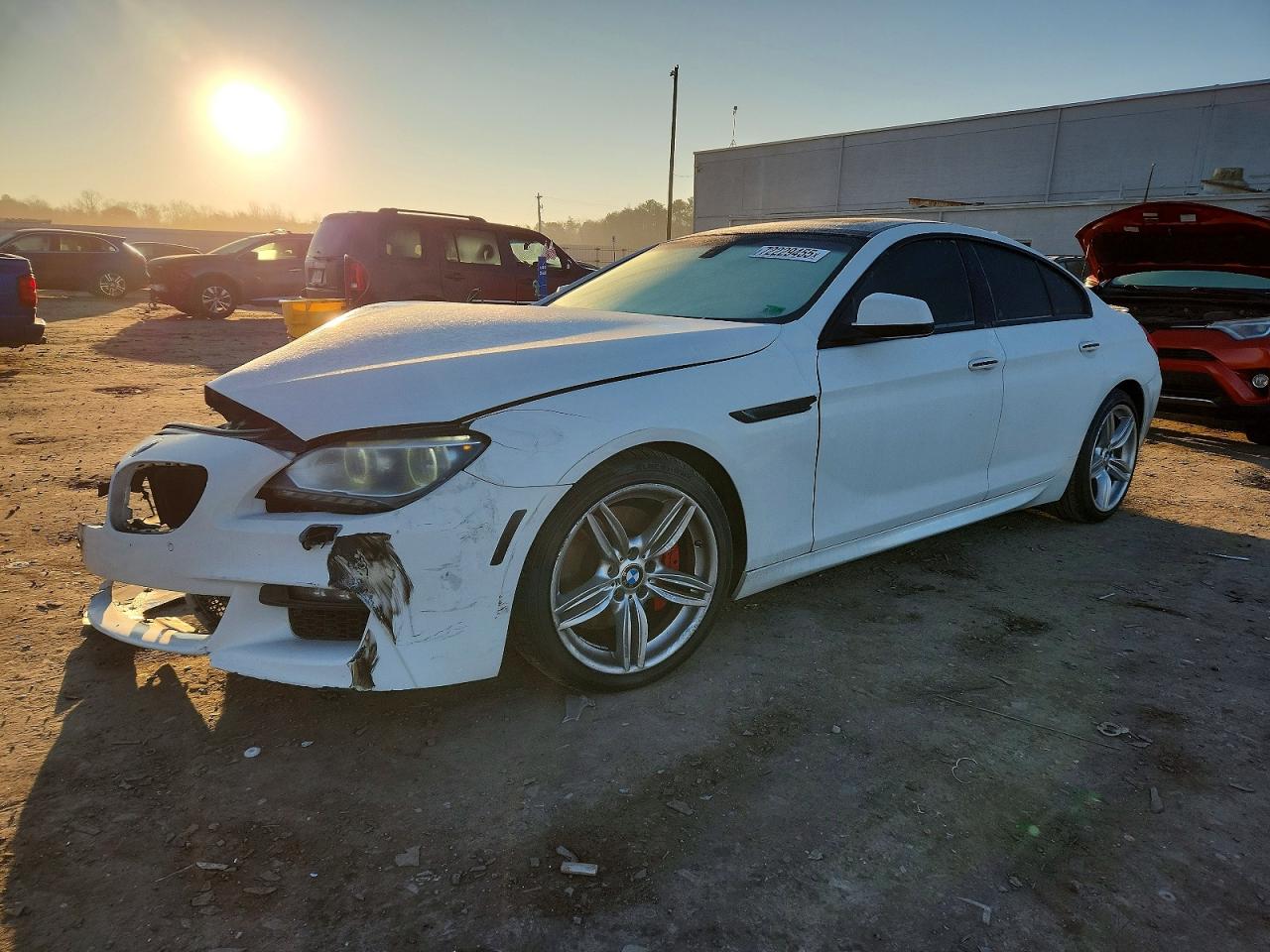 2014 Bmw 640 Xi Gran Coupe White vin: WBA6B8C53ED452404