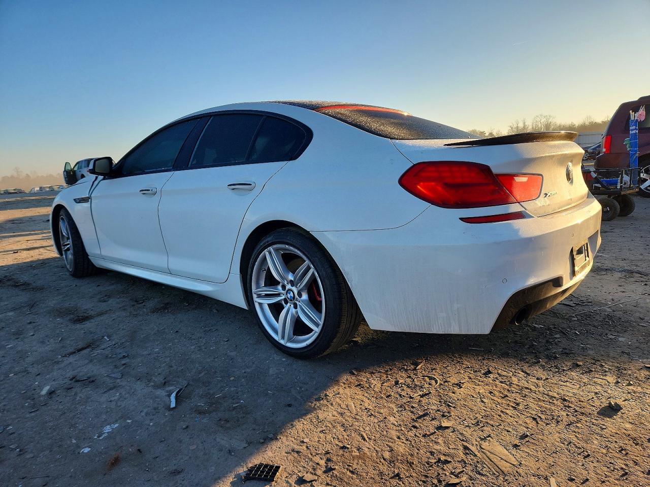2014 Bmw 640 Xi Gran Coupe White vin: WBA6B8C53ED452404