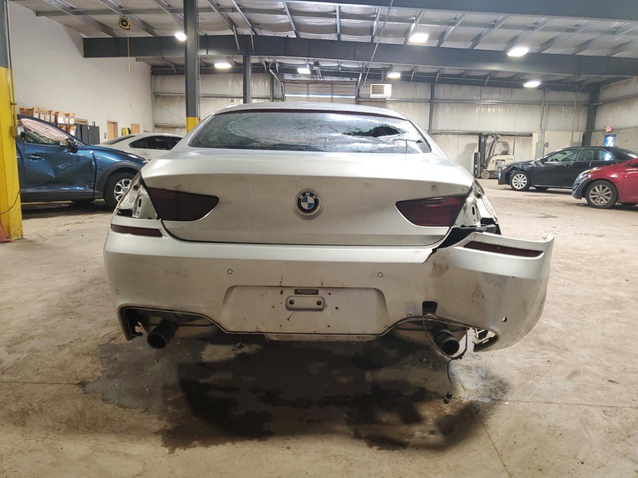 2014 Bmw 640 Xi Gran Coupe Silver vin: WBA6B8C53ED452435