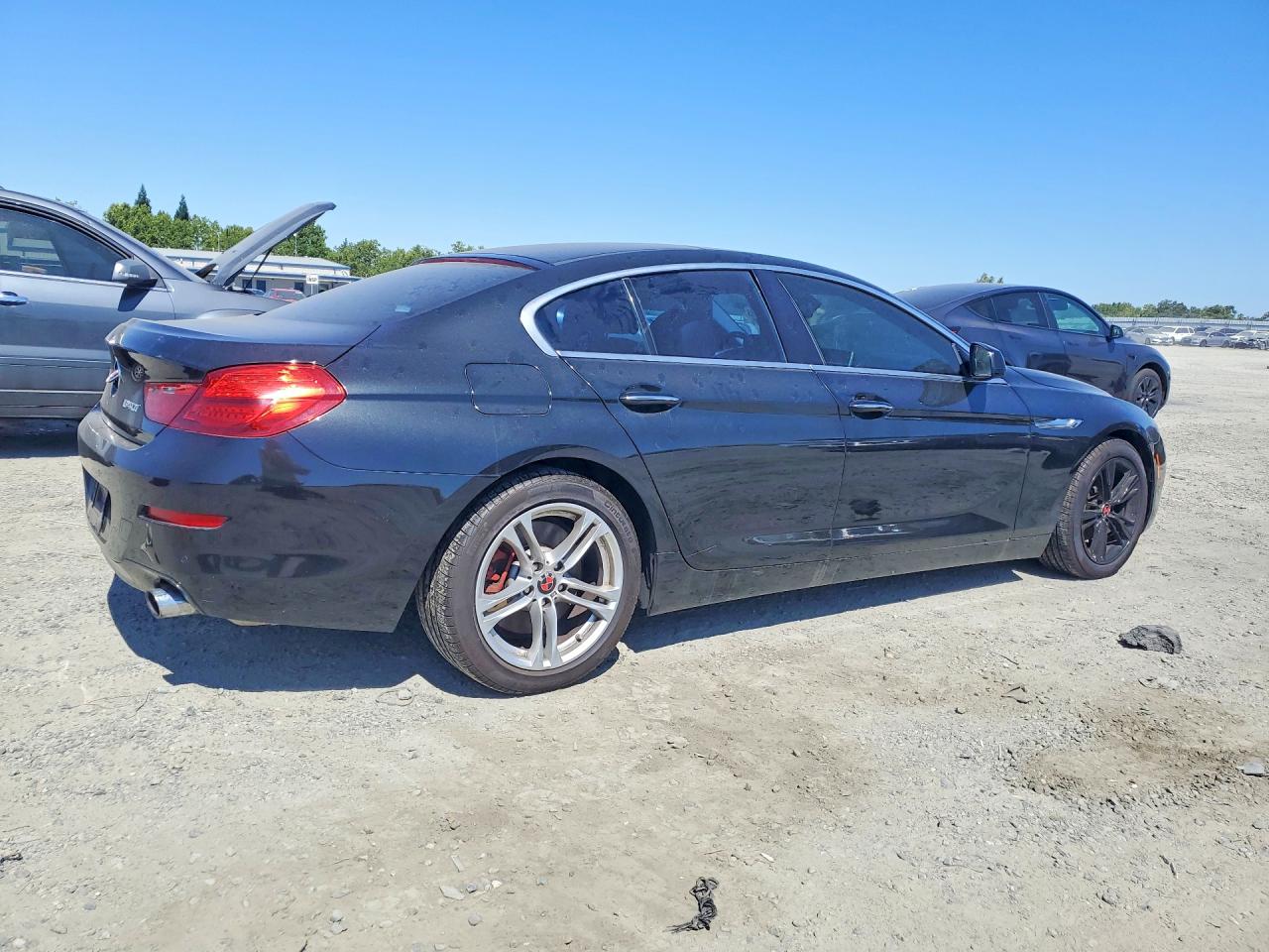 2014 Bmw 640 Xi Gran Coupe Black vin: WBA6B8C53ED452743