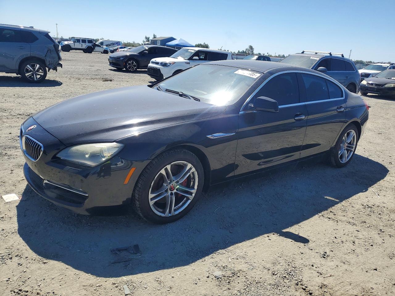 2014 Bmw 640 Xi Gran Coupe Black vin: WBA6B8C53ED452743