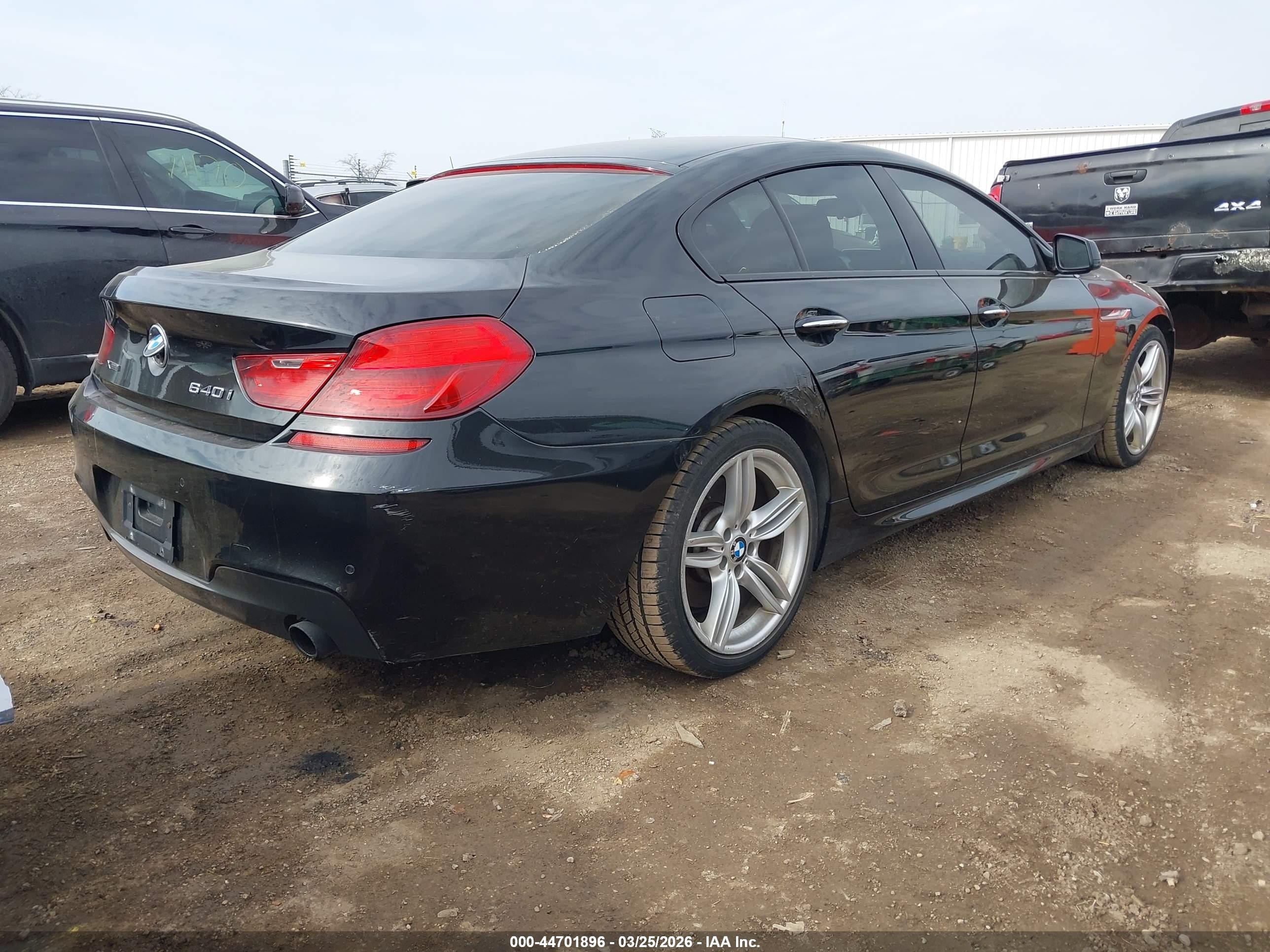 2014 Bmw 640i Gran Coupe Xdrive Черный vin: WBA6B8C54EDZ72787