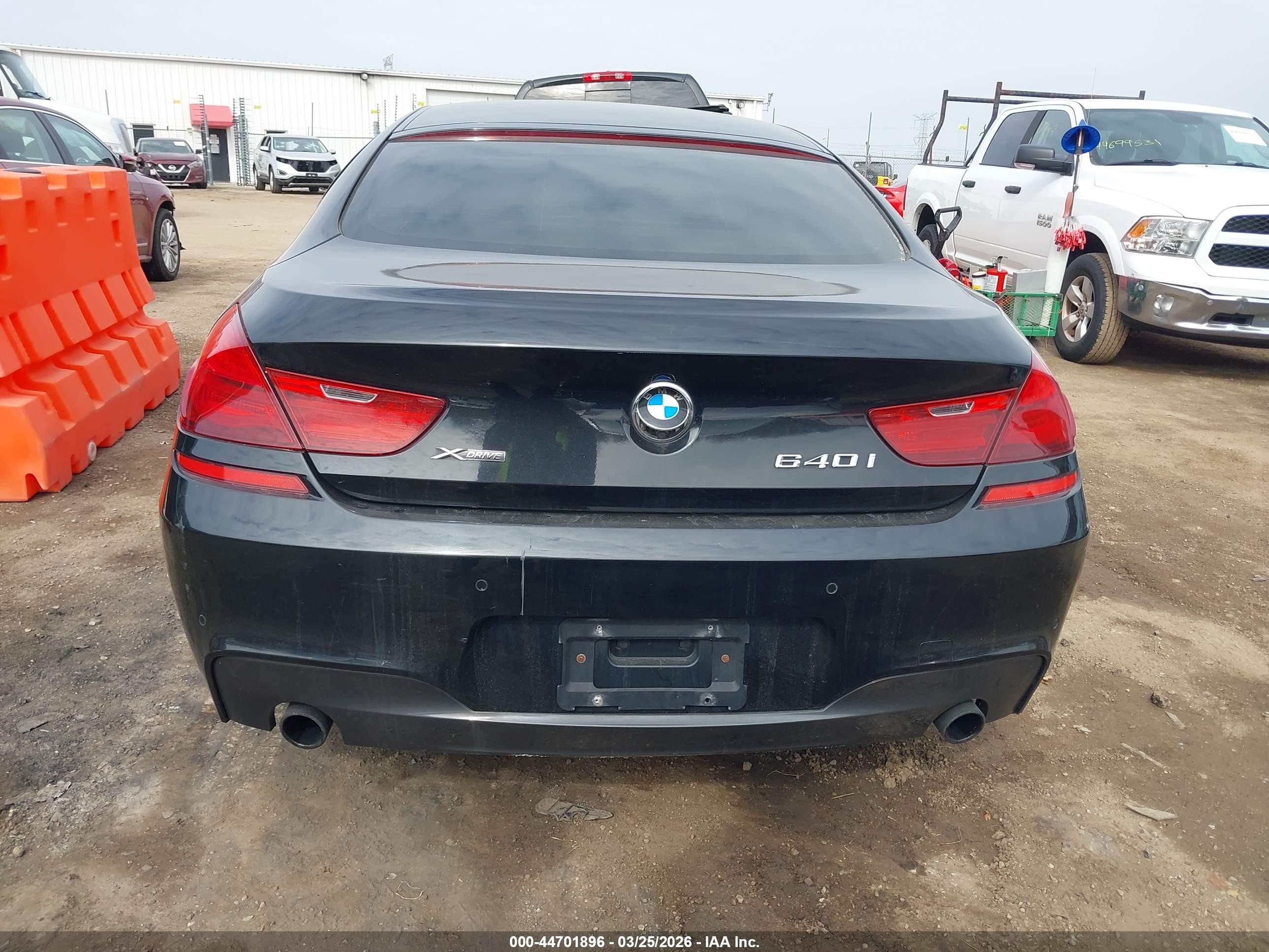 2014 Bmw 640i Gran Coupe Xdrive Черный vin: WBA6B8C54EDZ72787