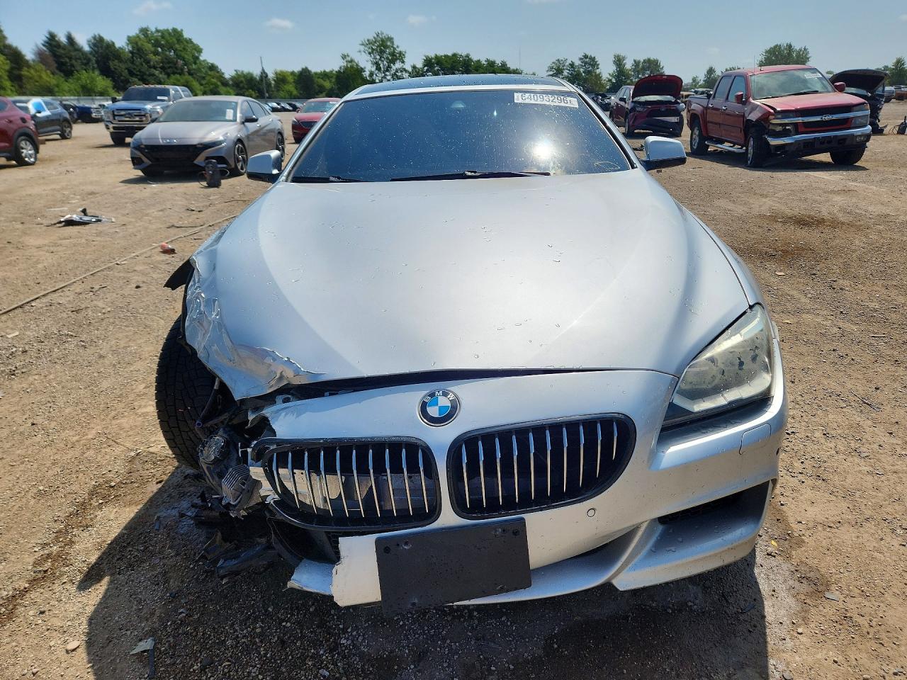 2014 Bmw 640 Xi Gran Coupe Silver vin: WBA6B8C55EDZ72345