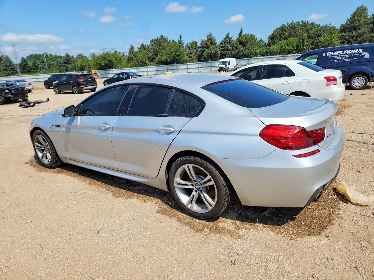 2014 Bmw 640 Xi Gran Coupe Silver vin: WBA6B8C55EDZ72345