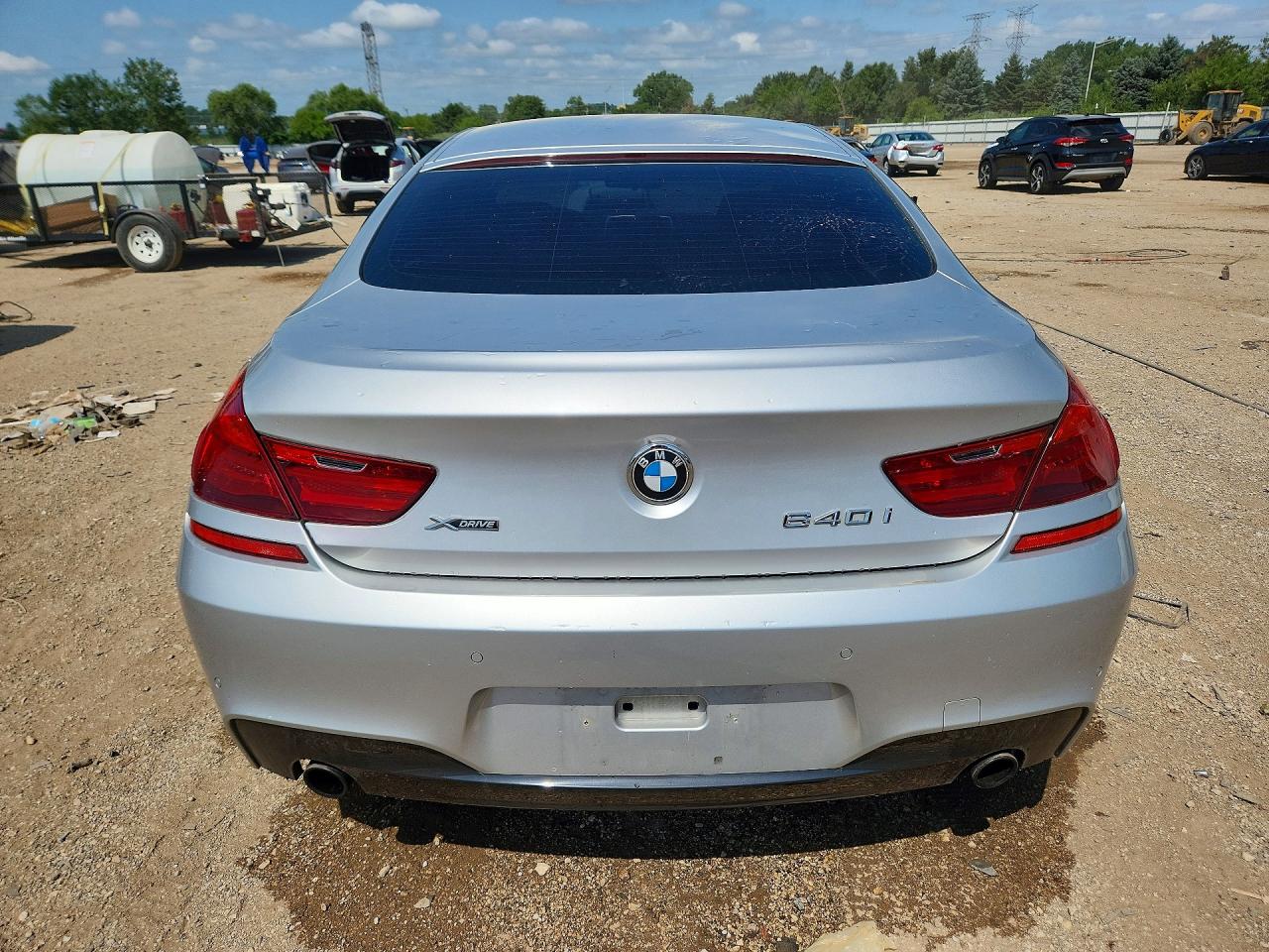 2014 Bmw 640 Xi Gran Coupe Silver vin: WBA6B8C55EDZ72345