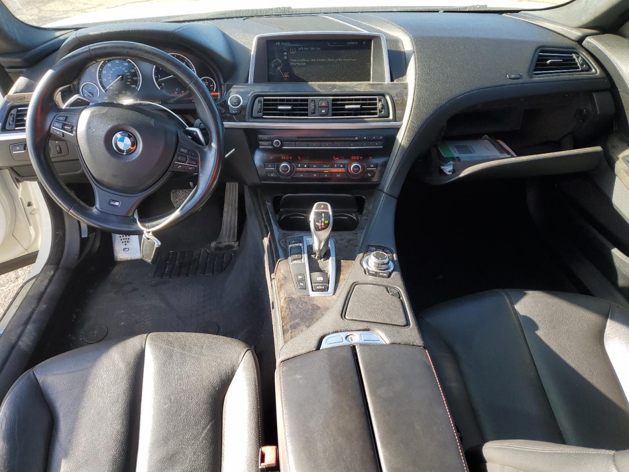2014 Bmw 640 Xi Gran Coupe White vin: WBA6B8C55EDZ72619
