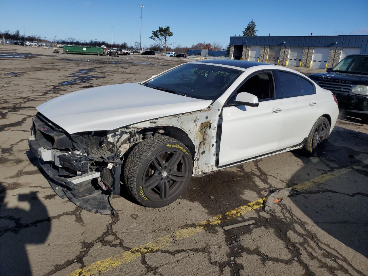 2014 Bmw 640 Xi Gran Coupe White vin: WBA6B8C55EDZ72619