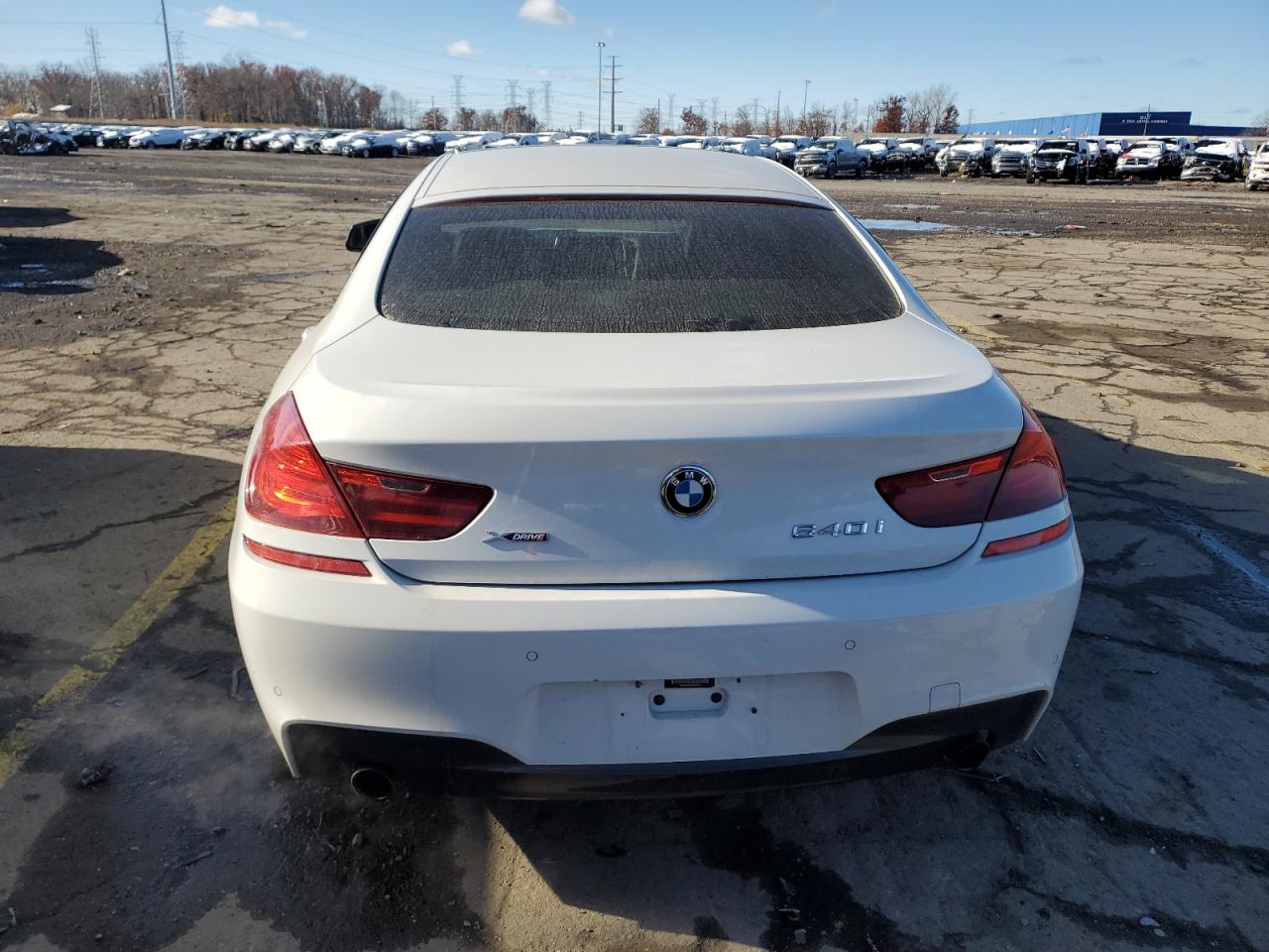 2014 Bmw 640 Xi Gran Coupe White vin: WBA6B8C55EDZ72619