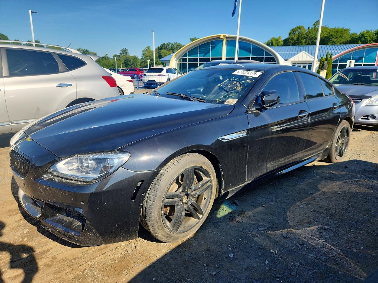 2015 Bmw 640 Xi Gran Coupe Black vin: WBA6B8C55FD453460