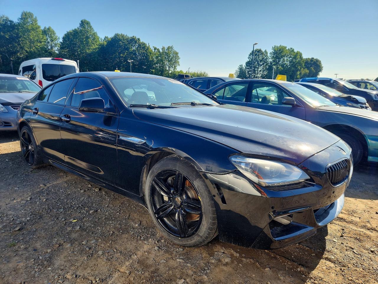 2015 Bmw 640 Xi Gran Coupe Черный vin: WBA6B8C55FD453460