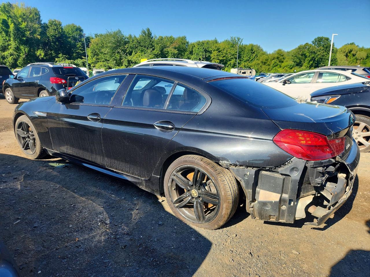 2015 Bmw 640 Xi Gran Coupe Черный vin: WBA6B8C55FD453460