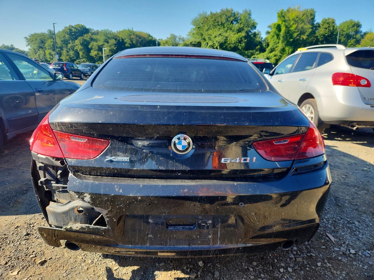 2015 Bmw 640 Xi Gran Coupe Черный vin: WBA6B8C55FD453460