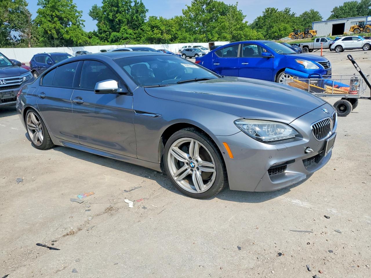 2015 Bmw 640 Xi Gran Coupe Silver vin: WBA6B8C55FD453832