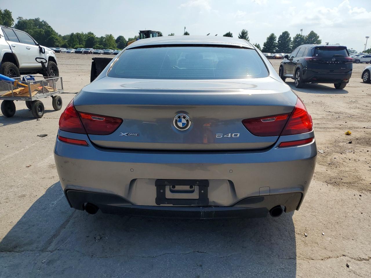 2015 Bmw 640 Xi Gran Coupe Silver vin: WBA6B8C55FD453832