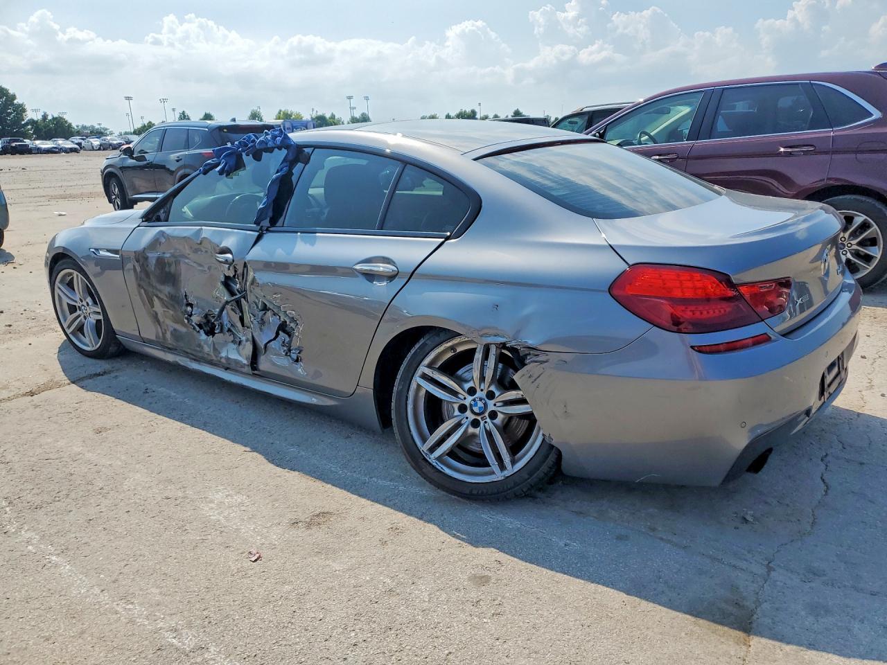 2015 Bmw 640 Xi Gran Coupe Silver vin: WBA6B8C55FD453832