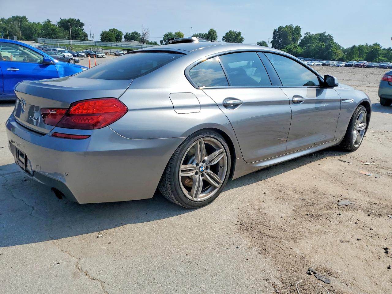 2015 Bmw 640 Xi Gran Coupe Silver vin: WBA6B8C55FD453832