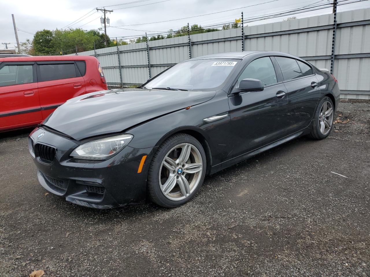 2014 Bmw 640 Xi Gran Coupe Black vin: WBA6B8C56ED452784