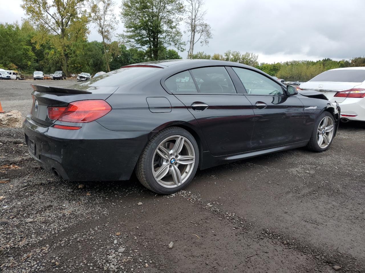 2014 Bmw 640 Xi Gran Coupe Black vin: WBA6B8C56ED452784