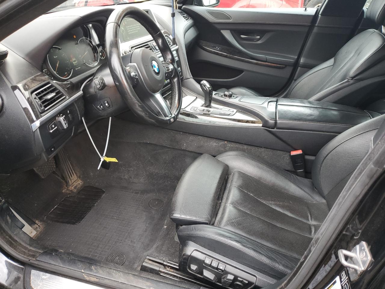2014 Bmw 640 Xi Gran Coupe Black vin: WBA6B8C56ED452784