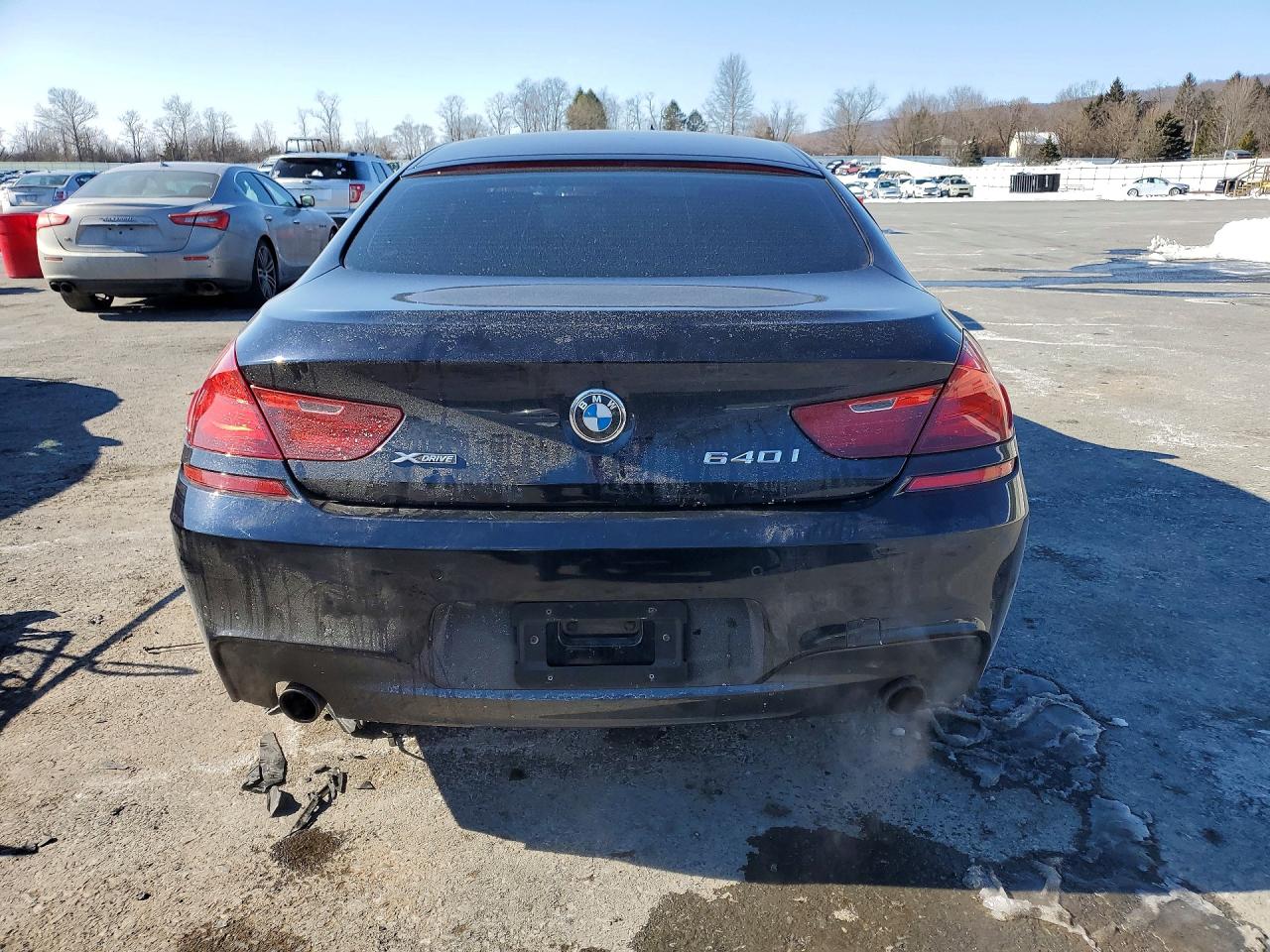 2014 Bmw 640 Xi Gran Coupe Blue vin: WBA6B8C56ED452882