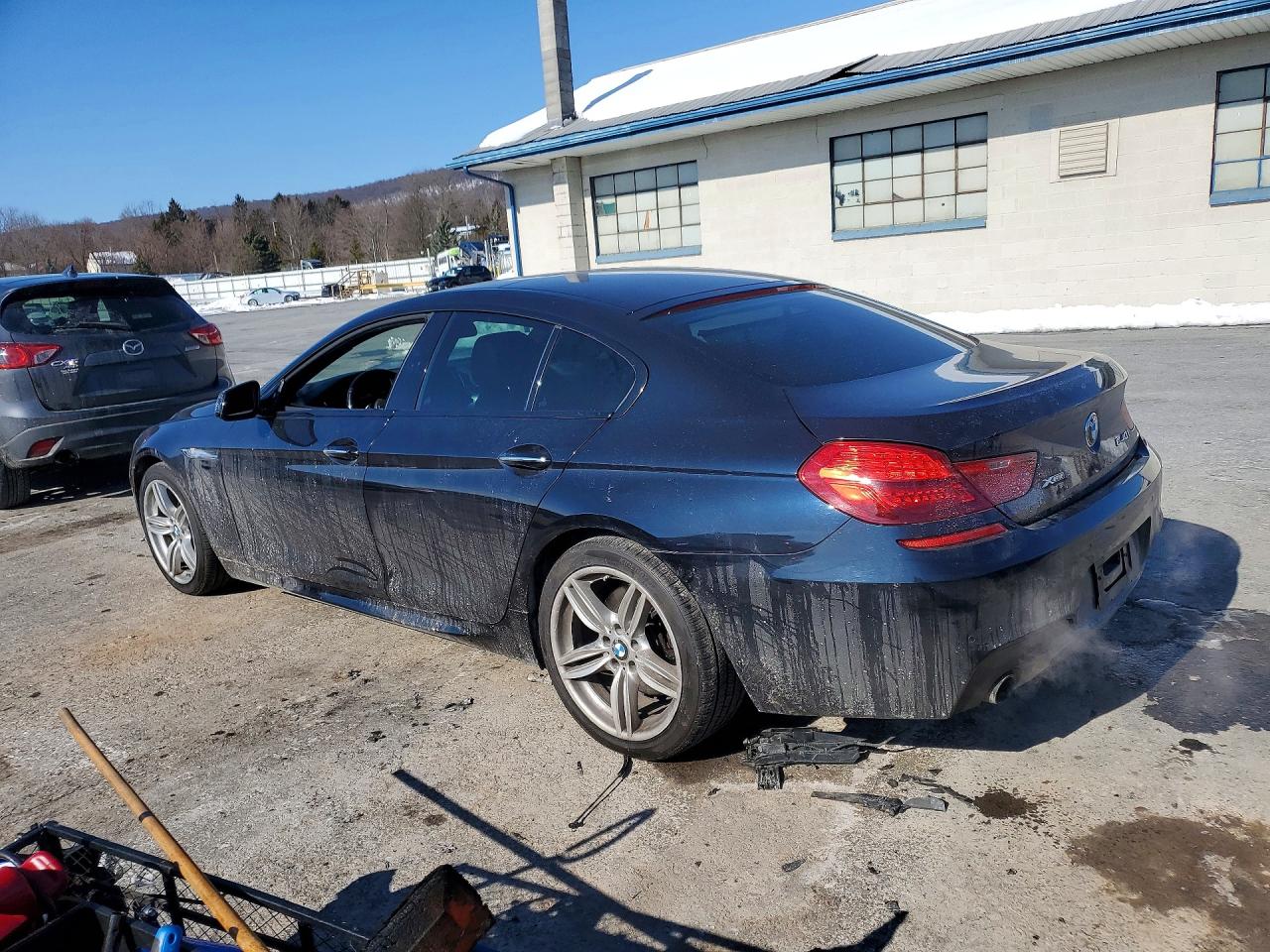 2014 Bmw 640 Xi Gran Coupe Blue vin: WBA6B8C56ED452882