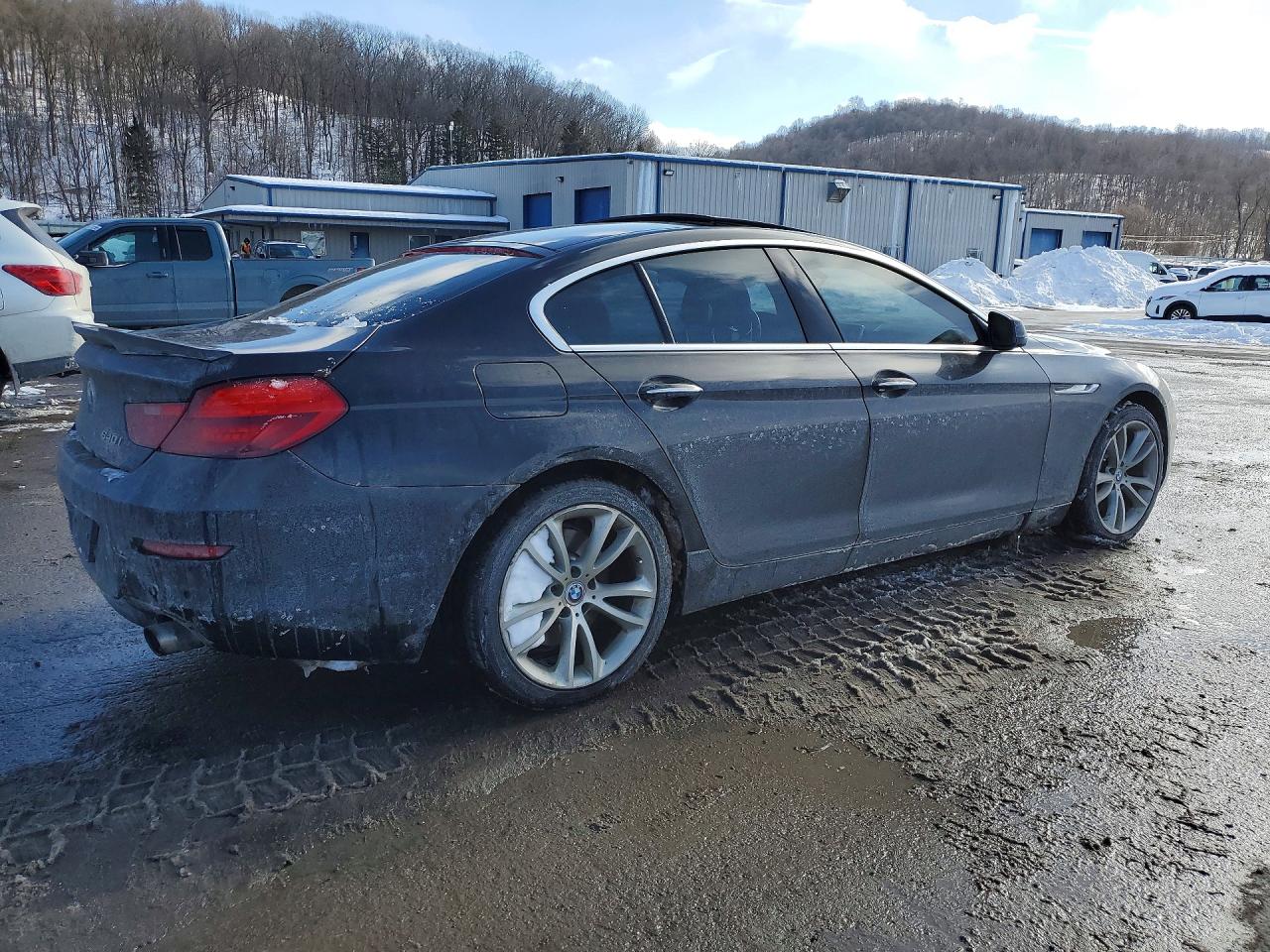 2014 Bmw 640 Xi Gran Coupe Black vin: WBA6B8C56EDZ72452