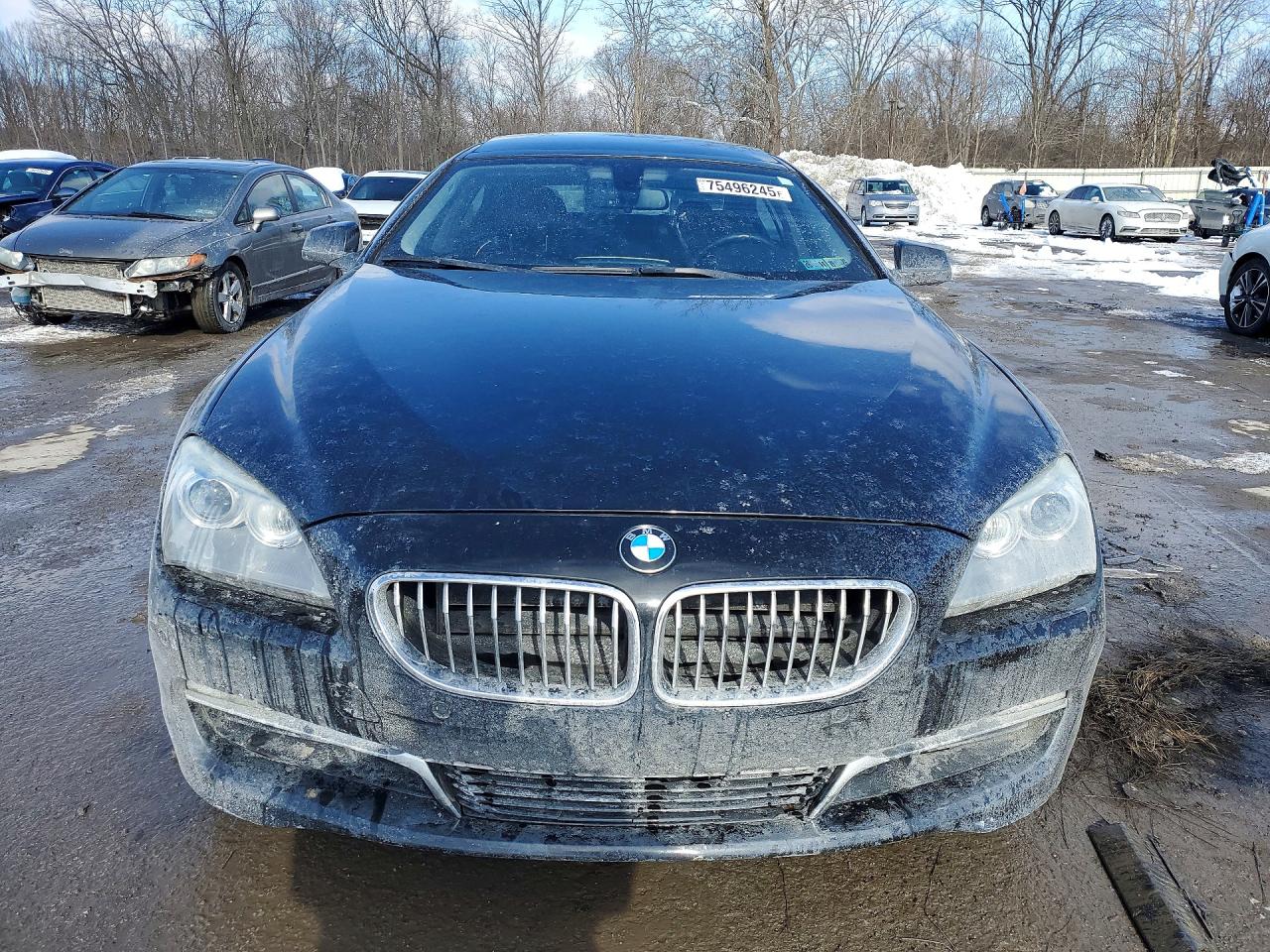 2014 Bmw 640 Xi Gran Coupe Black vin: WBA6B8C56EDZ72452