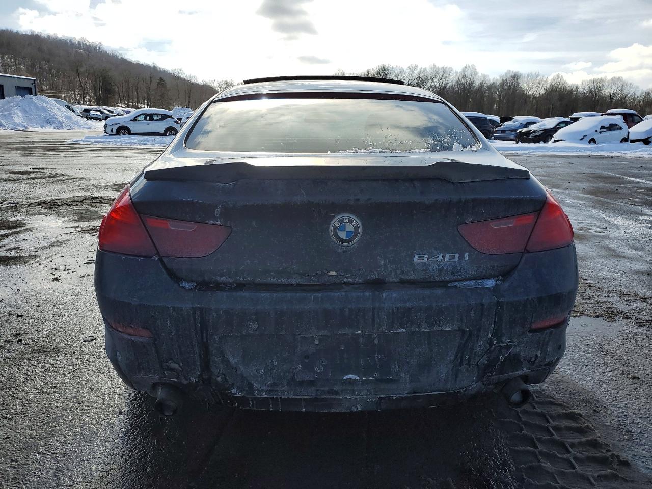 2014 Bmw 640 Xi Gran Coupe Black vin: WBA6B8C56EDZ72452