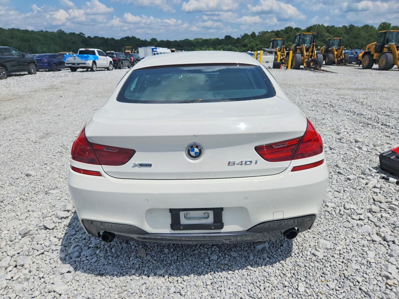 2014 Bmw 640 Xi Gran Coupe White vin: WBA6B8C57ED452843