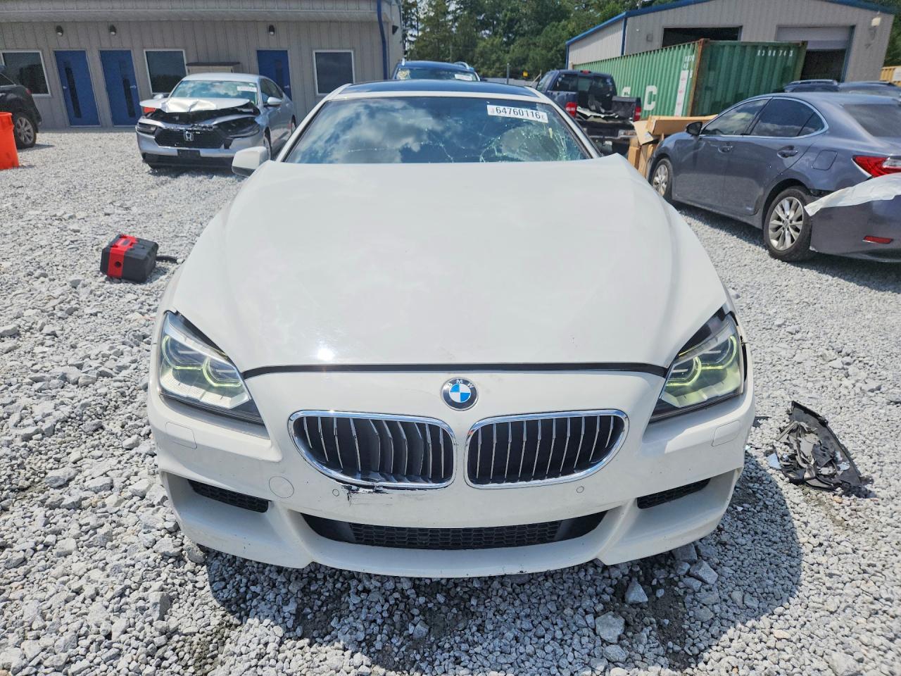 2014 Bmw 640 Xi Gran Coupe White vin: WBA6B8C57ED452843