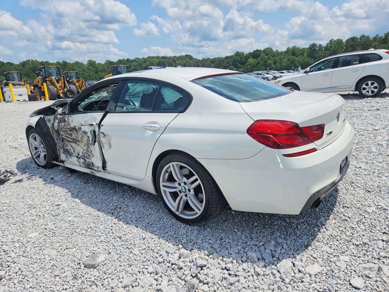2014 Bmw 640 Xi Gran Coupe White vin: WBA6B8C57ED452843