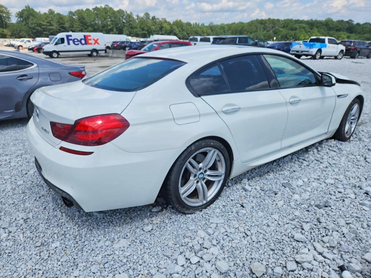 2014 Bmw 640 Xi Gran Coupe White vin: WBA6B8C57ED452843