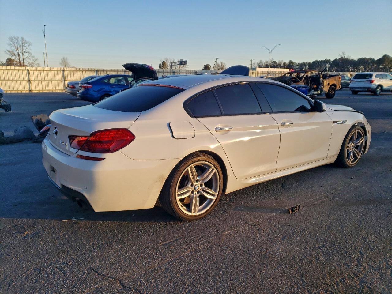 2014 Bmw 640 Xi Gran Coupe White vin: WBA6B8C57EDZ72671