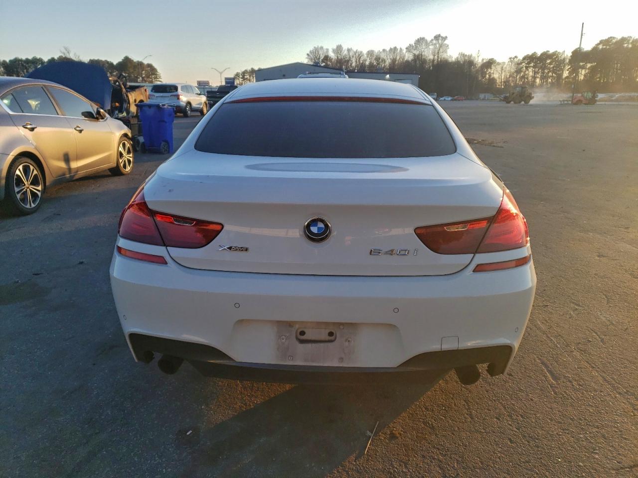 2014 Bmw 640 Xi Gran Coupe White vin: WBA6B8C57EDZ72671